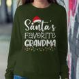 Santa's Favorite Grandma Ugly Sweater Christmas Women Sweatshirt Funny Gifts