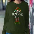 The Teacher Elf Matching Family Christmas Elf Women Sweatshirt Unique Gifts