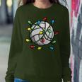 Volleyball Christmas Ball Xmas Lights Girls Boys Sport Women Sweatshirt Unique Gifts