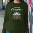 Whiskey Spirit Christmas Barrel Santa Hat Women Sweatshirt Funny Gifts