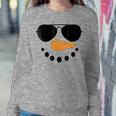 Snowman Face Family Christmas Matching Costume Kid Women Sweatshirt Funny Gifts