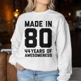 44 Geburtstag 44 Jahre Alt Geschenk Männer Frauen Papa Mama Sweatshirt Frauen Lustige Geschenke