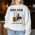 Barrel Racing Champion Western Riding Quarter Horse Women Sweatshirt Unique Gifts