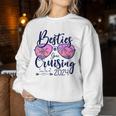 Besties Gone Cruising 2024 Girls Matching Cruise Women Sweatshirt Personalized Gifts