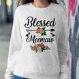 Blessed Meemaw Floral For Mother's Day Women Sweatshirt Unique Gifts