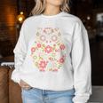 Blumenblumen Eule Mutter Oma Damen Muttertag Sweatshirt Frauen Lustige Geschenke