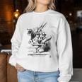 Bunny Party Costume Alice In Wonderland Rabbit Blue Sweatshirt Frauen Lustige Geschenke