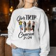 Cancun Girls Trip 2024 Birthday Squad Vacation Party Women Sweatshirt Unique Gifts