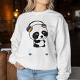 Can't Hear You I'm Listening To K-Pop Panda Gay Ally Pride Women Sweatshirt Unique Gifts