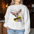 Chihuahua Hund Mama Papa Liebe Haustier Welpen ChiuauahaRaglan Sweatshirt Frauen Lustige Geschenke