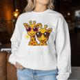 Children's With Big Sister Giraffe Motif Sweatshirt Frauen Lustige Geschenke