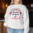 Children's Mama Du Bist Die Beste Dankeschön Mama Ich Liebe Dich Sweatshirt Frauen Lustige Geschenke