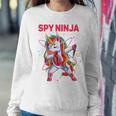 Cool Gaming Spy Unicorn Ninja Gamer Boy Girl Kid Gaming Pink Women Sweatshirt Unique Gifts