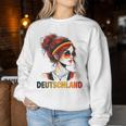 Deutschland Damen Frau Deutsch Deutsches Mädchen Damen Girl Sweatshirt Frauen Lustige Geschenke