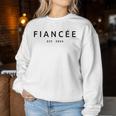 Fiancée Est 2024 Engagement Future Wife Engaged Fiancée Women Sweatshirt Unique Gifts