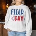 Field Day Red White And Blue Student Teacher Women Sweatshirt Funny Gifts