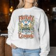 Friday Is Good Cause Sunday Is Coming Jesus Christian Easter Women Sweatshirt Funny Gifts