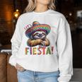 Let's Fiesta Sloth Cinco De Mayo Fiesta Mexican Women Sweatshirt Unique Gifts