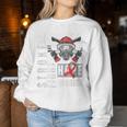 Stroke Survivor Not Drunk Fire Fighter 2024 Back Side Women Sweatshirt Unique Gifts