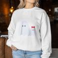 Ghoul Dadatertag Papaon Mädchenater Tochter Ghost Raglan Sweatshirt Frauen Lustige Geschenke