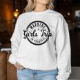 Girls Trip 2023 Warning Vacation Outfit Matching Group Women Sweatshirt Unique Gifts