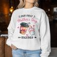 Groovy Our First Mother's Day Coffee Baby Milk Bottle Women Women Sweatshirt Unique Gifts