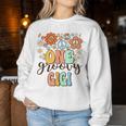 Groovy Gigi Retro Grandma Birthday Matching Family Party Women Sweatshirt Unique Gifts