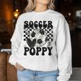 Groovy Soccer Poppy Ball Poppy Pride Women Sweatshirt Unique Gifts