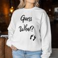 Guess What New Baby Mom Dad Couple AnnouncementWomen Sweatshirt Unique Gifts