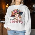 Happy Mother's Day Cute Floral Mom Mommy Grandma Womens Women Sweatshirt Personalized Gifts