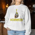 I Heart Science Love Teacher Nerd Meme Human Women Sweatshirt Unique Gifts