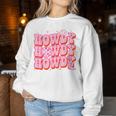 Howdy Southern Western Girl Country Rodeo Pink Cowgirl Disco Women Sweatshirt Funny Gifts
