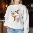 Hummingbird And Flower Women Sweatshirt Unique Gifts