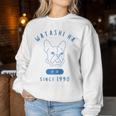 Hundeliebhaber Seit 1990 Papa Mama Geburtstag Sweatshirt Frauen Lustige Geschenke