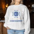 Ich Brauche Kein Ki Meine Tochter Weiß Alles Papa Mama Raglan Sweatshirt Frauen Lustige Geschenke