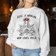 Just A Who Love Yoga Vintage For Womens Women Sweatshirt Unique Gifts