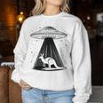 Kangaroo Dad Mom Lover Alien Ufo Women Sweatshirt Unique Gifts