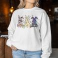 Leopard Easter Rabbit Floral Easter Day 2024 Easter Women Sweatshirt Unique Gifts