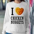 I Love Chicken Nuggets Heart 1 Women Sweatshirt Unique Gifts