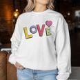 Love Überall Sogar Auf Liebe Süß Mama Papa Raglan Sweatshirt Frauen Lustige Geschenke