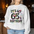 Lustiges Zum 65 Geburtstag Aufschrift It's My 65Th Birthday Für Männer Und Frauen Sweatshirt Frauen Lustige Geschenke