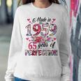 Made In 1959 Floral 65 Year Old 65Th Birthday Women Women Sweatshirt Unique Gifts