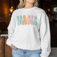 Mama Est 2024 Wird Zur Mama Mom Life Baby Reveal Befördert Sweatshirt Frauen Lustige Geschenke