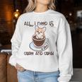 All I Need Is Coffee And Corgi Corgffee Cute Pet Owner Women Sweatshirt Unique Gifts