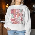 Next Stop Middle School Groovy Elementary School Graduation Women Sweatshirt Unique Gifts