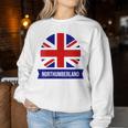 Northumberland English County Name Union Jack Flag Women Sweatshirt Funny Gifts