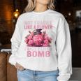 Not Fragile Like A Flower Fragile Like A Bomb Feminist Women Women Sweatshirt Funny Gifts