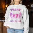 Papas Girl Ich War Einmal Sein Angel Jetzt Ist Er Meiner Hooded Jacket S Sweatshirt Frauen Lustige Geschenke