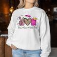 Peace Love Girls Trip Black Melanin American Pride Women Sweatshirt Unique Gifts