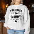 Promoted To Mommy Est 2024 Soon To Be Mom New Mommy 2024 Women Sweatshirt Personalized Gifts